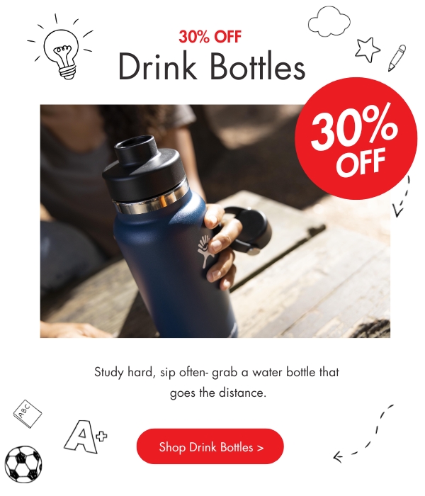 30% off Drink Bottles