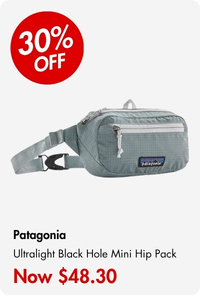 Patagonia Ultralight Black Hole Mini Hip Pack Thermal Blue