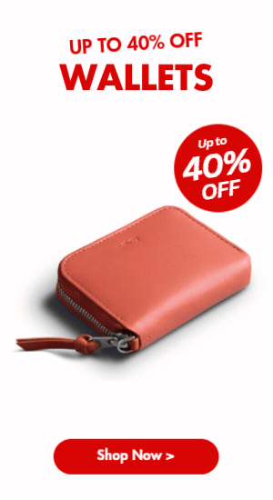 Up to 40% off Wallets