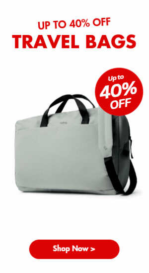 Up to 40% off Travel Bags