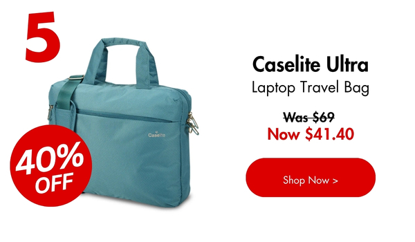 Caselite Ultra Laptop Travel Bag Teal - 40% off