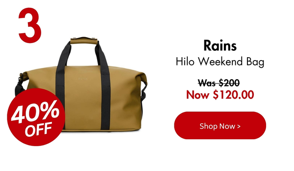40% off Rains Hilo Weekend Bag
