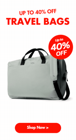 Up to 40% off Travel Bags