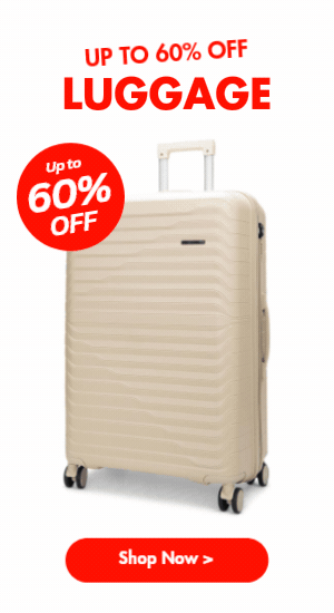 Up to 60% off Luggage