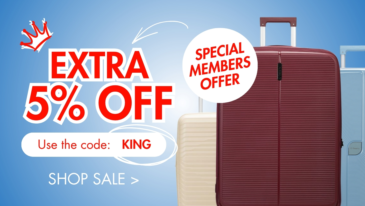 Take an extra 5% off sitewide with code: KING