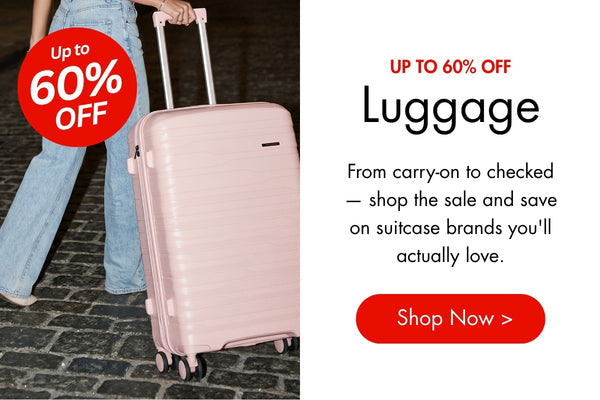 Up to 60% off Luggage