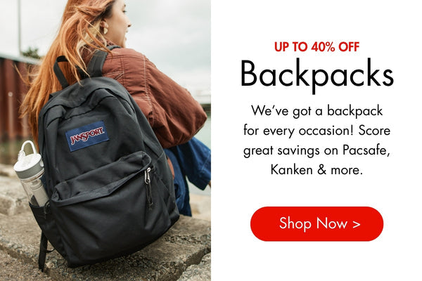 Up to 40% off Backpacks