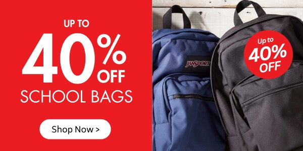 Up to 40% Off School Bags