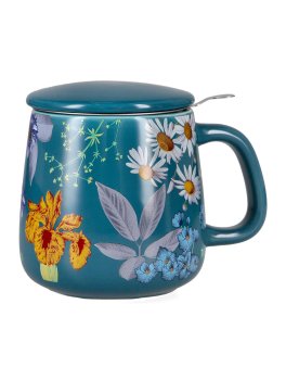 Infusiera con Filtro in Acciaio - Herbal Infuser Blu