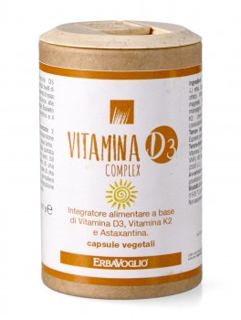 Vitamina D3 Complex - Integratore di Vitamina D3 vegetale e Vitamina K2
