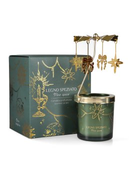 Candela Profumata in Cera di Soia con Giostra Rotante 