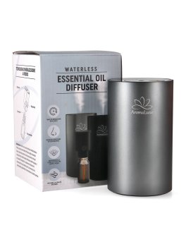 Aromaluxe - Diffusore di Oli Essenziali senza Acqua - Grigio