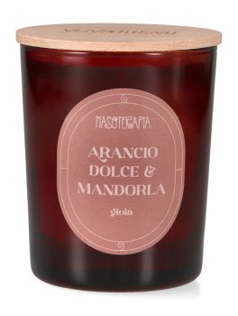 Candela Profumata con Oli Essenziali - Arancio Dolce e Mandorla