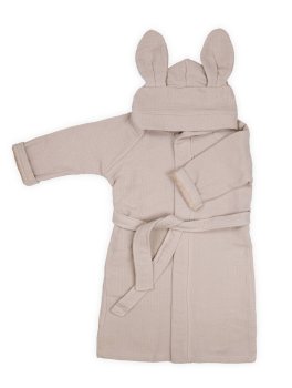 Accappatoio Bimbo in Spugna Waffle - 2/4 Anni - Mocha Sand