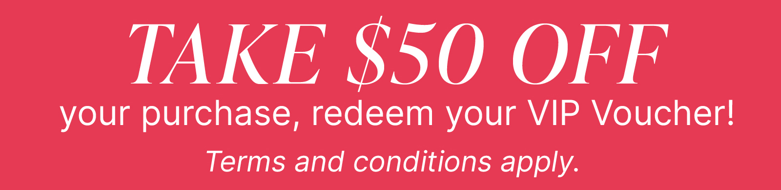 Take $50 off!