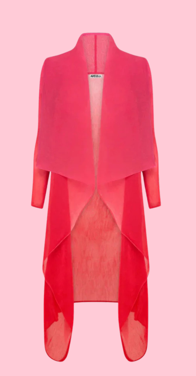 Alquema Collare Coat in Rosehip Ombre