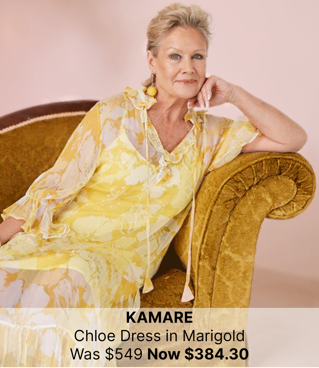 KAMARE Chloe Dress in Marigold Was $549 Now $384.30