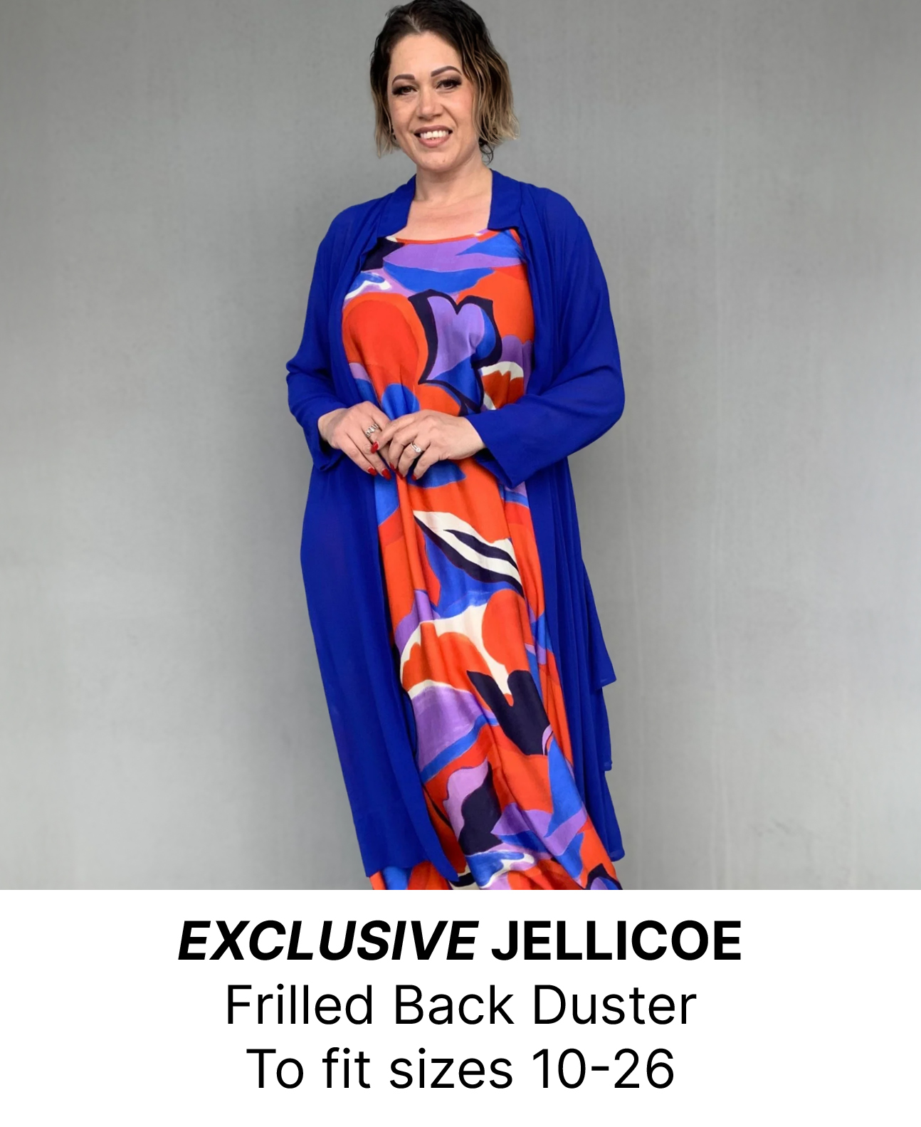 EXCLUSIVE JELLICOE Frilled Back Duster To fit sizes 10-26