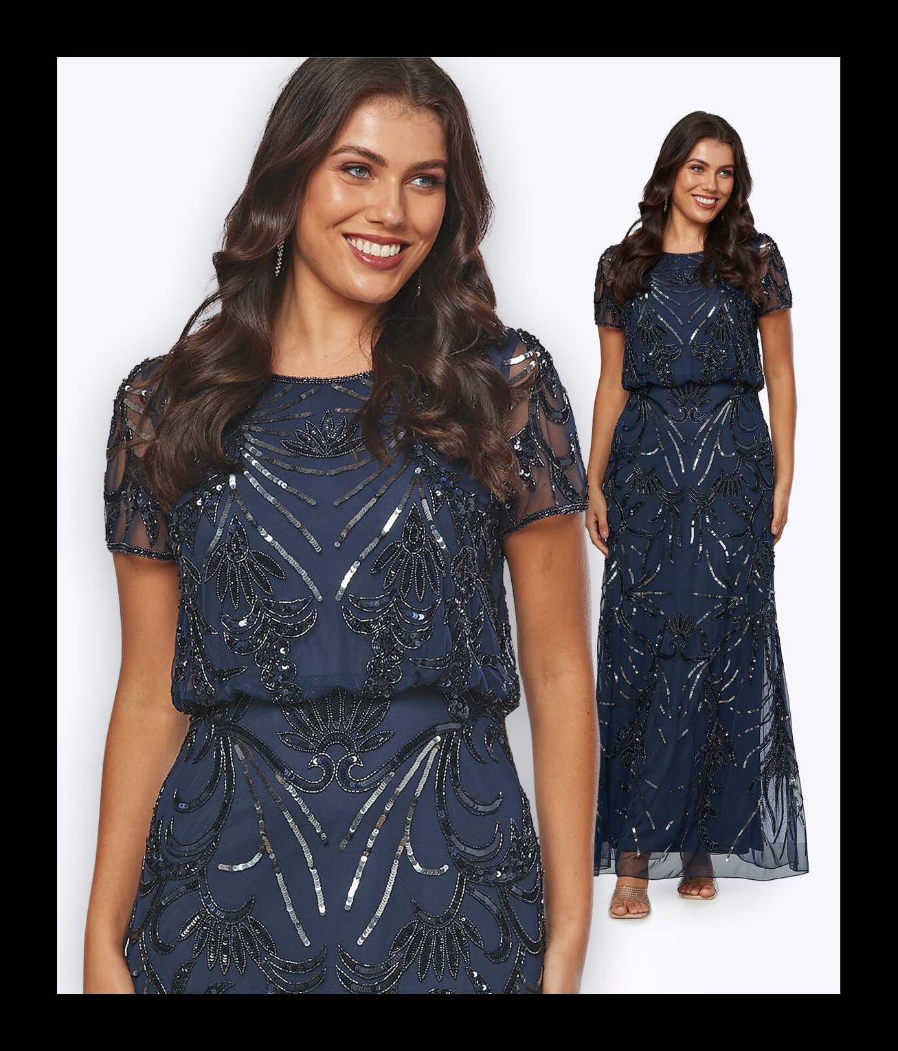 Jesse Harper - JH0550 New Deco Shimmer Dress