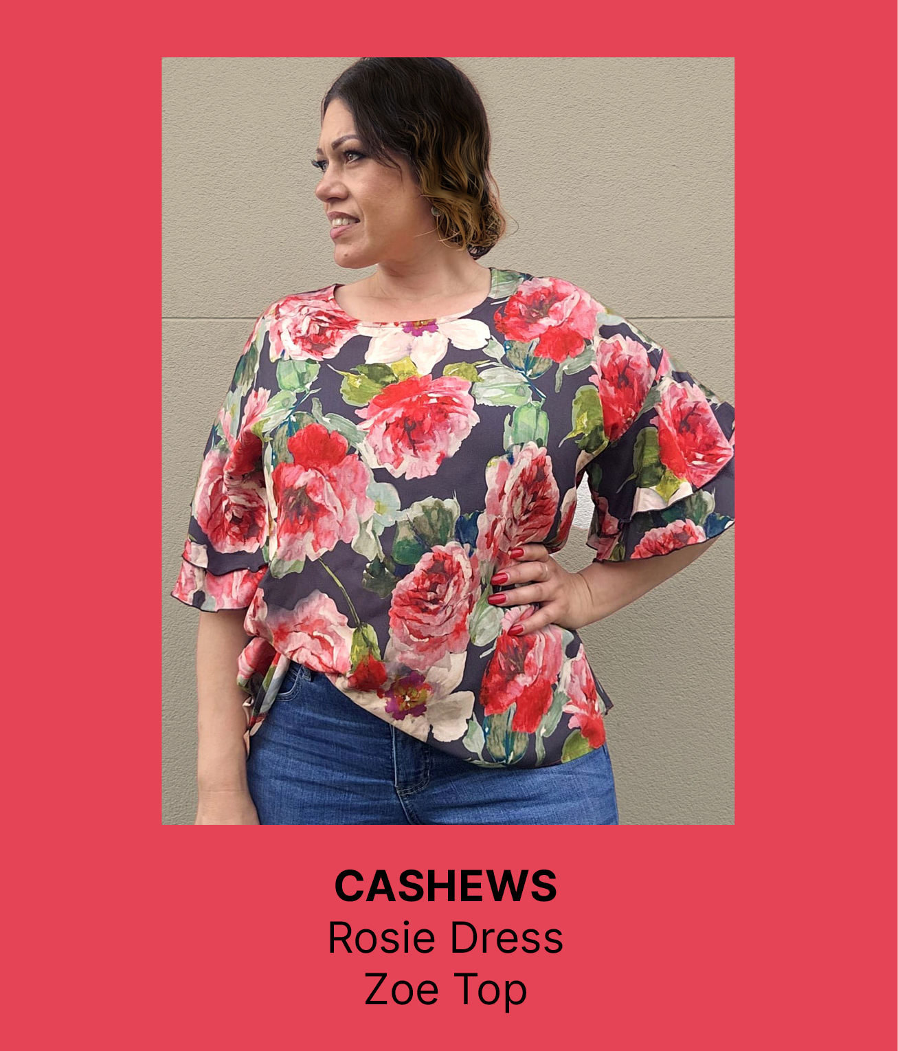 Cashews - TOP131/F20 Zoe AOP Top