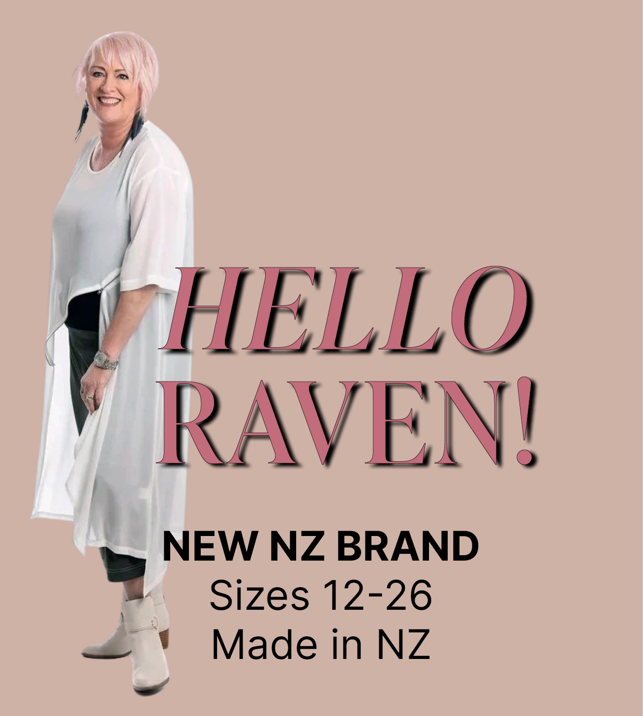 Hello Raven! New NZ Brand. Sizes 12-26.