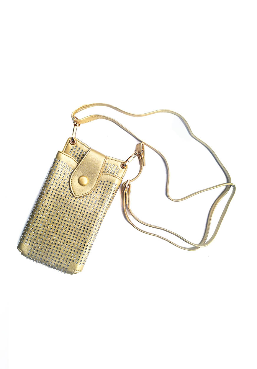 LAVISH  Diamante Cross Body Phone Pouch