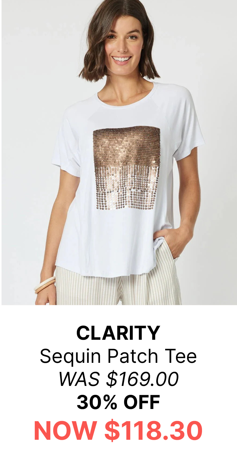 Clarity - 43128 Sequin Patch Tee