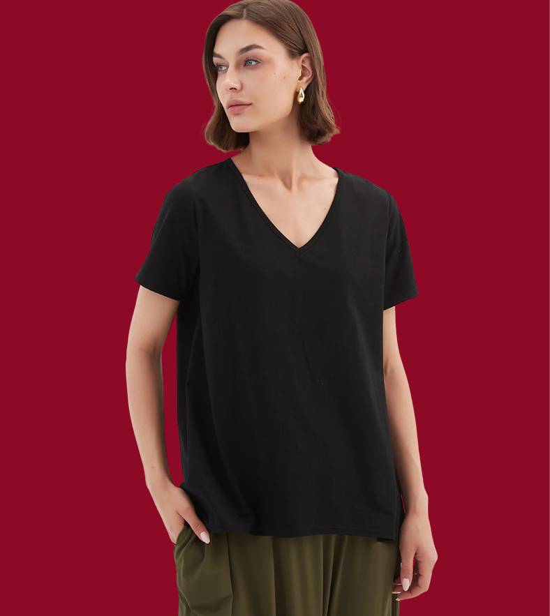 TIRELLI V Neck Swing Tee