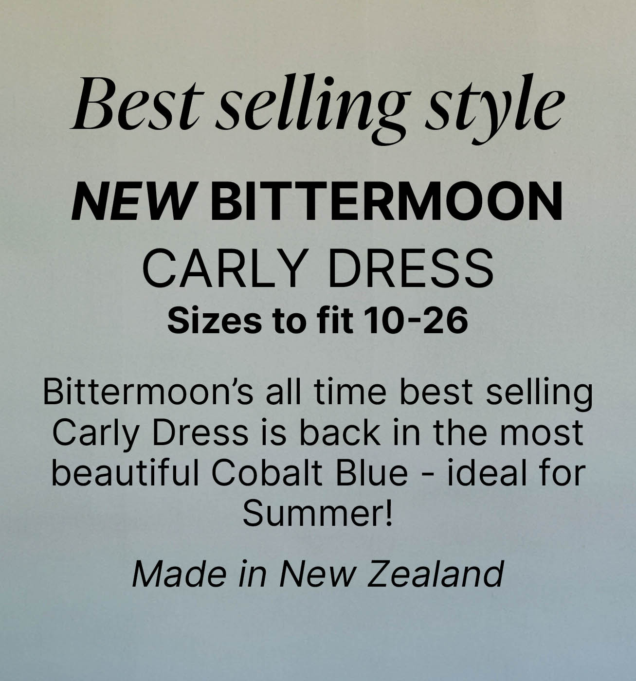 Best selling style  NEW BITTERMOON CARLY DRESS Sizes to fit 10-26