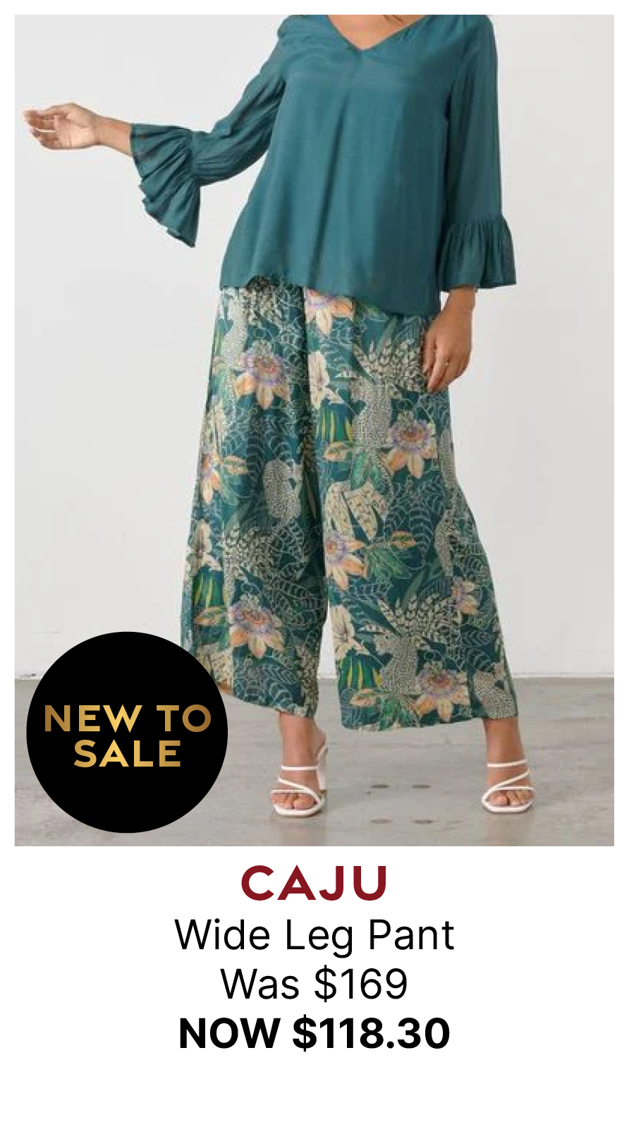 Caju - CZ852 Wide Leg Pant