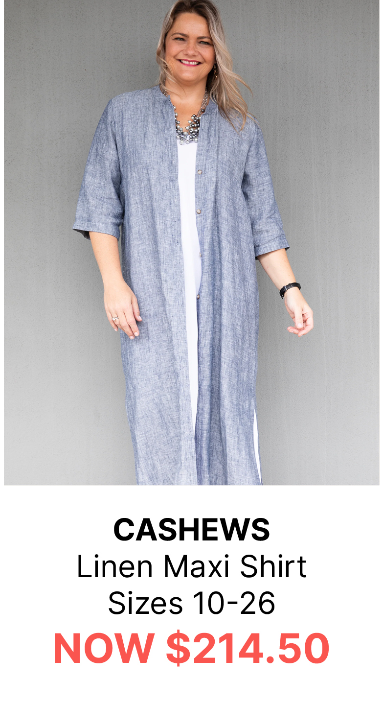 Cashews - C213/C13 Linen Maxi Shirt