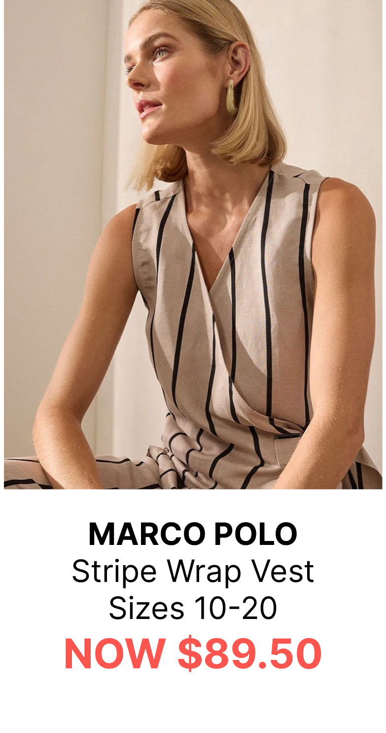 Marco Polo - YTMS54657 Stripe Wrap Vest