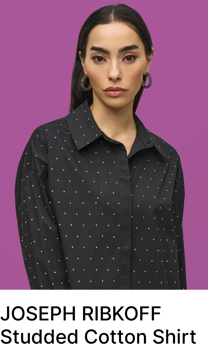 PreviousNext joseph-ribkoff-studded-cotton-shirt     Joseph Ribkoff - 244950 Studded Cotton Shirt