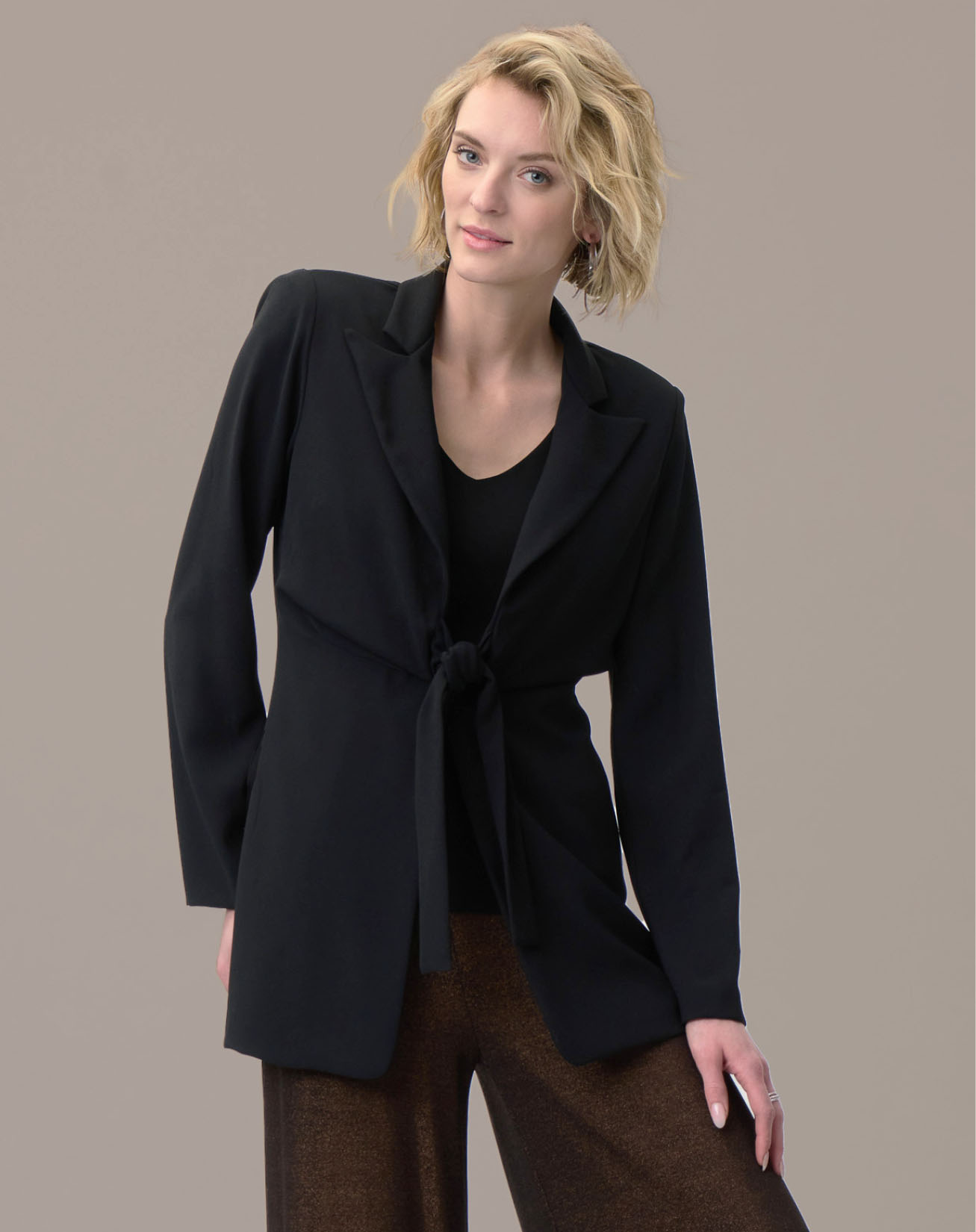 Joseph Ribkoff - 224157 Tie Front Blazer