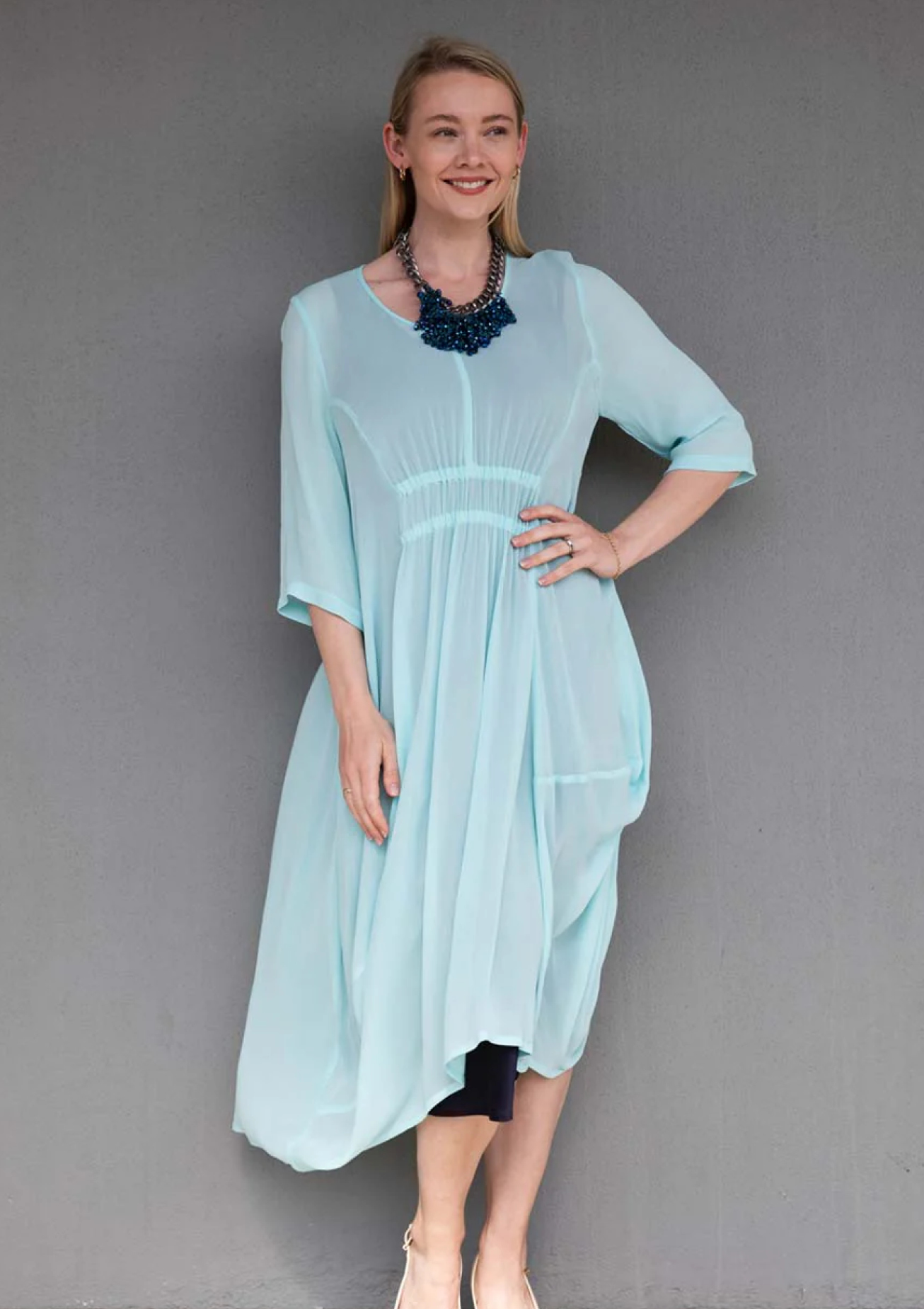 NIOVARA  Exclusive Harlequin Dress. Sizes 10-24    Ice or Brick. Made in New Zealand $150 Today