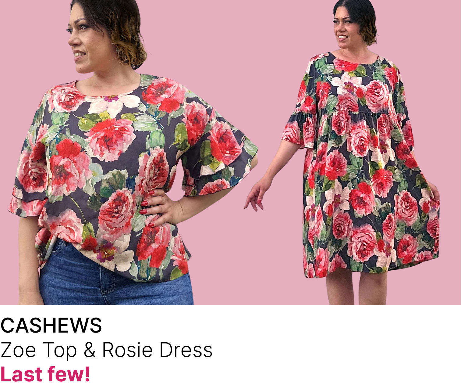 CASHEWS Zoe Top & Rosie Dress Sizes 12-26