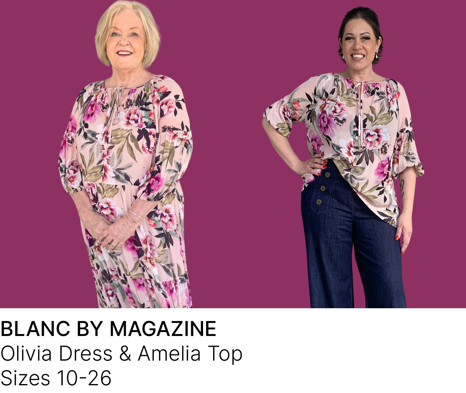 BLANC BY MAGAZINE Olivia Dress & Amelia Top Sizes 10-26