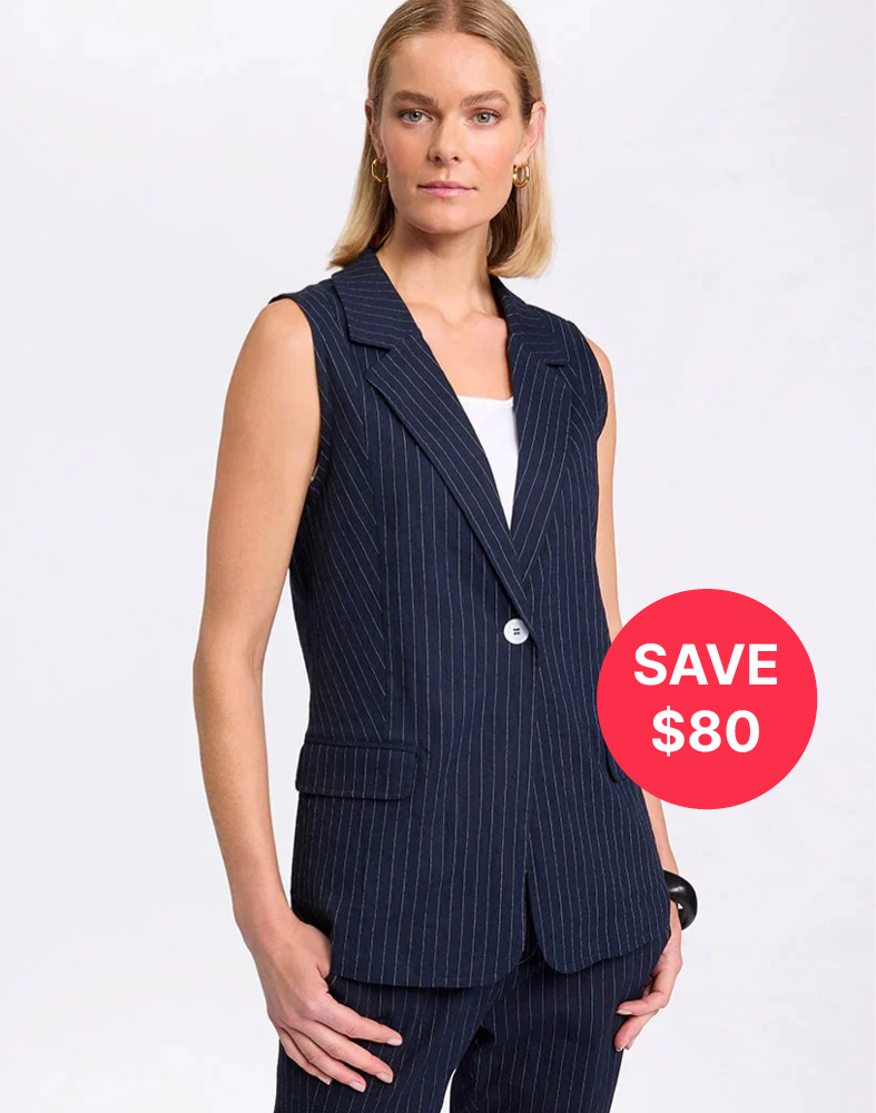 Marco Polo - YTMS56101 Pinstripe Vest