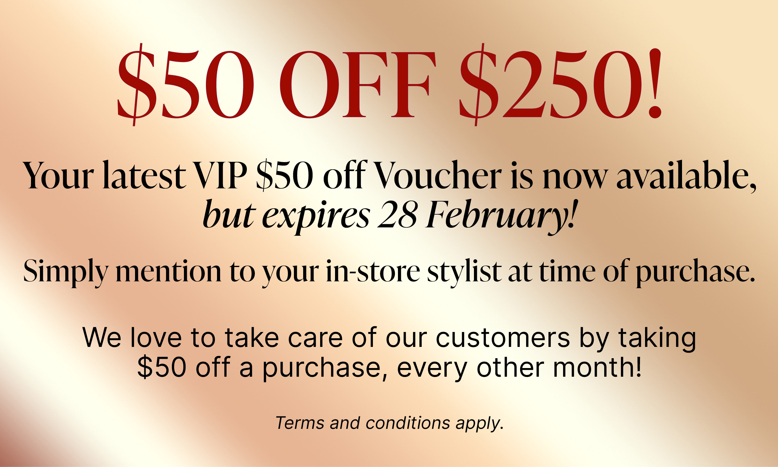 Redeem your Voucher