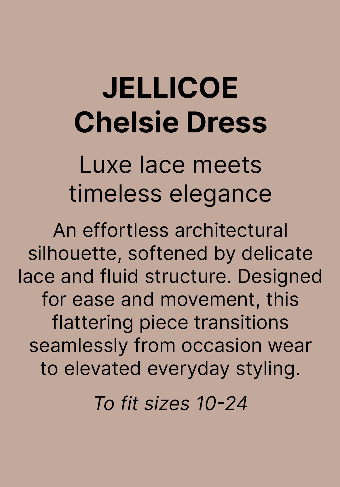 Jellicoe - JW25-23 Chelsie Dress Lace