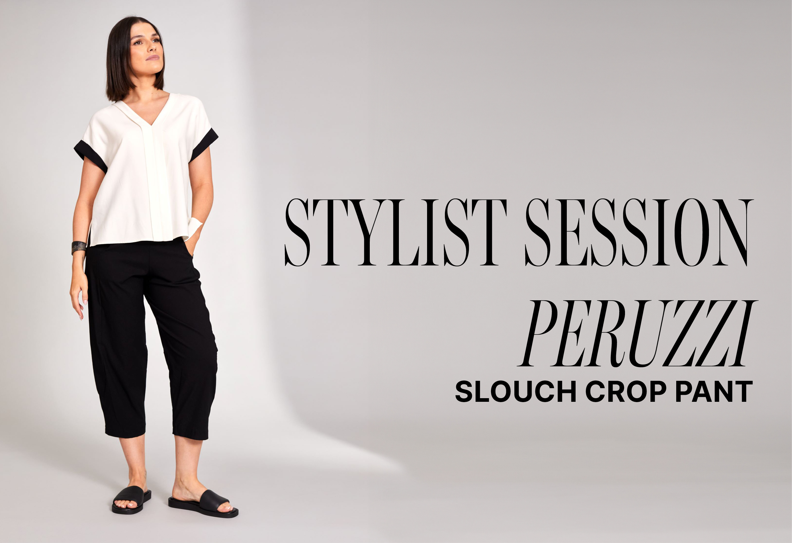 Peruzzi - S24503 Slouch Crop Pant