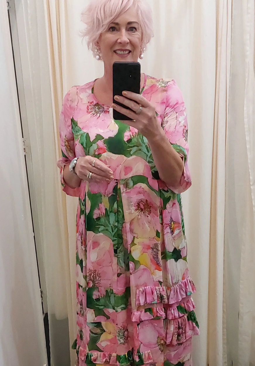 NIOVARA Exclusive Print  Garden Party Charm Top and Garden Party Lolita Dress