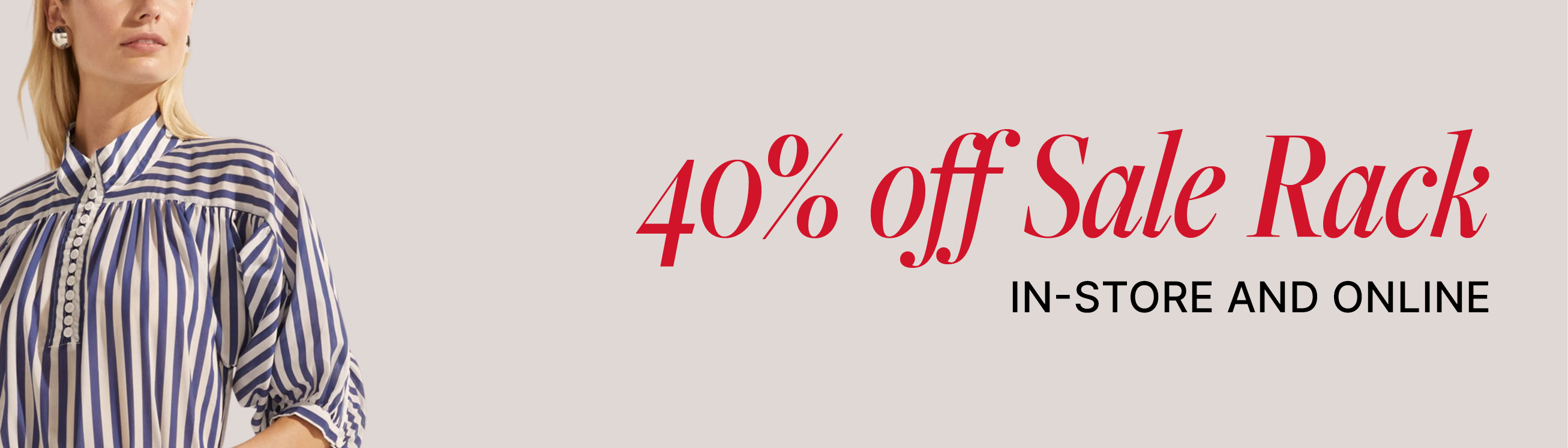 40% off Sale Rack