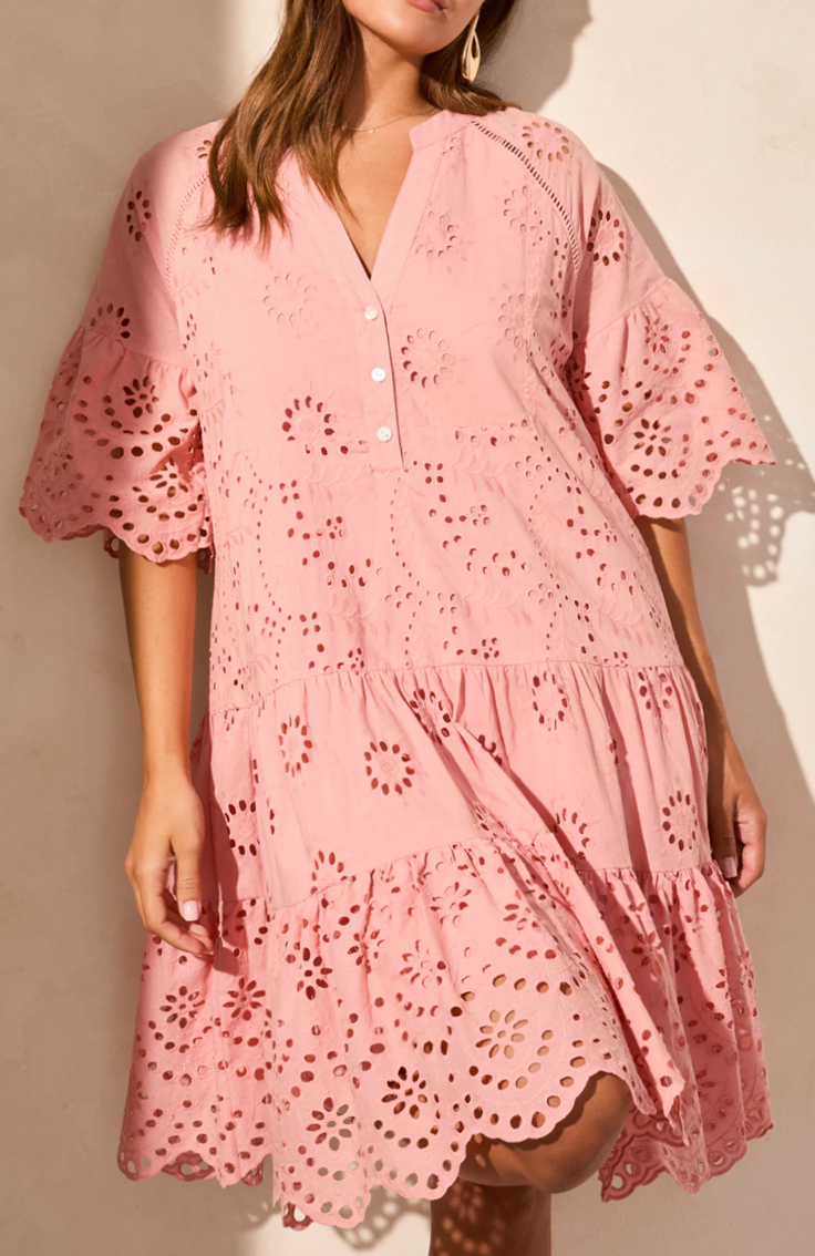 Tribal Broderie Anglaise Dress