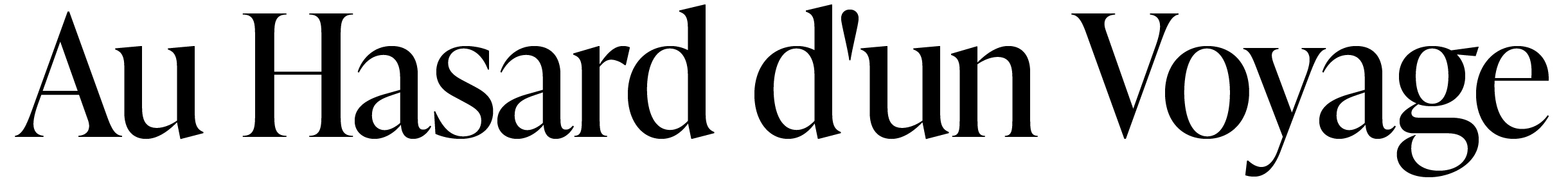 Au Hasard d'un Voyage