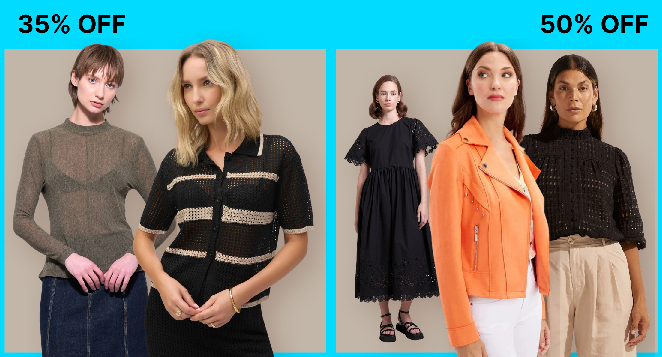 35% & 50% off selected styles