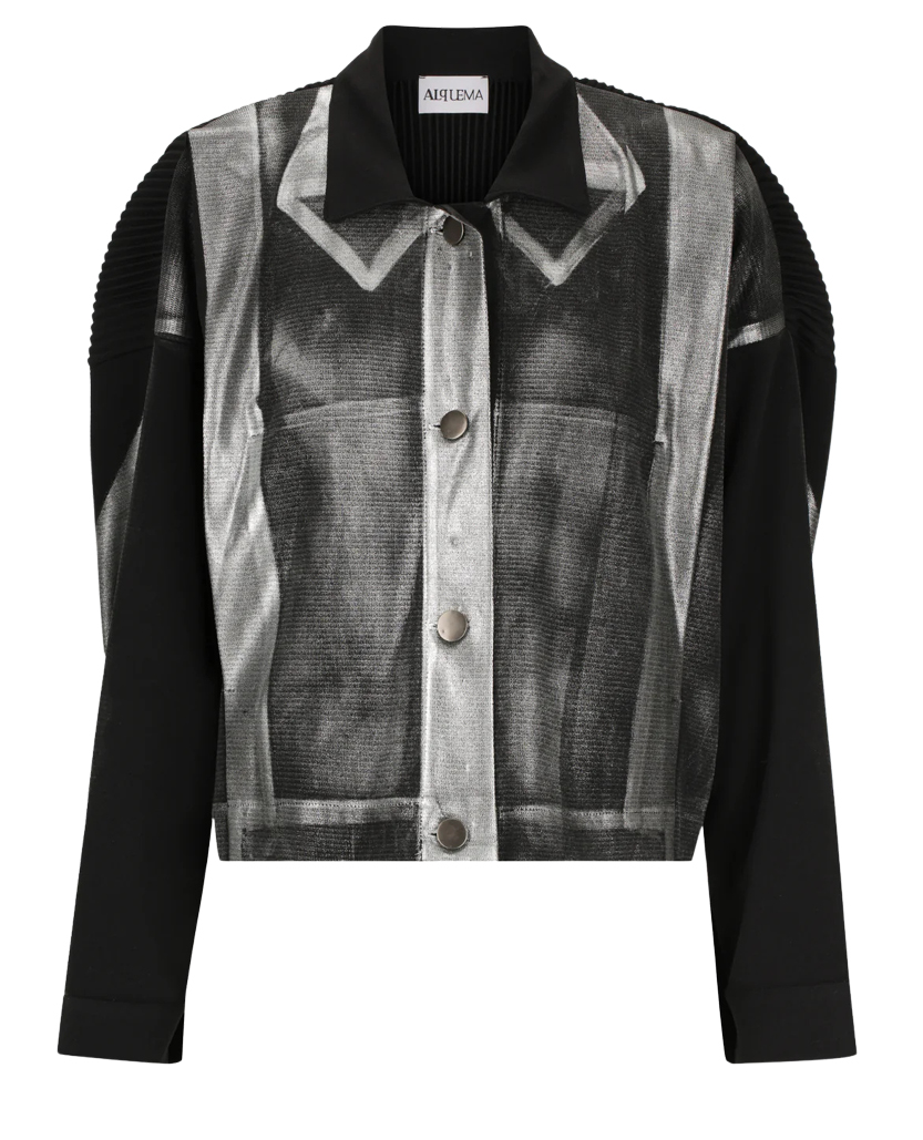 FOIL PLISSE JACKET   One size fits 10-20  Was $389.00  Save $290  TODAY $99