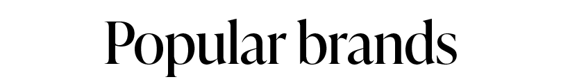 POPULAR BRANDS