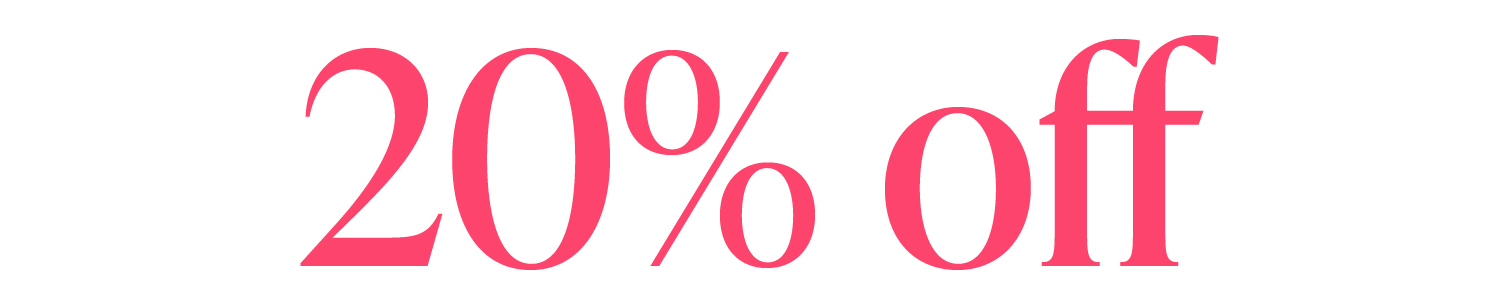 20% off full-priced styles