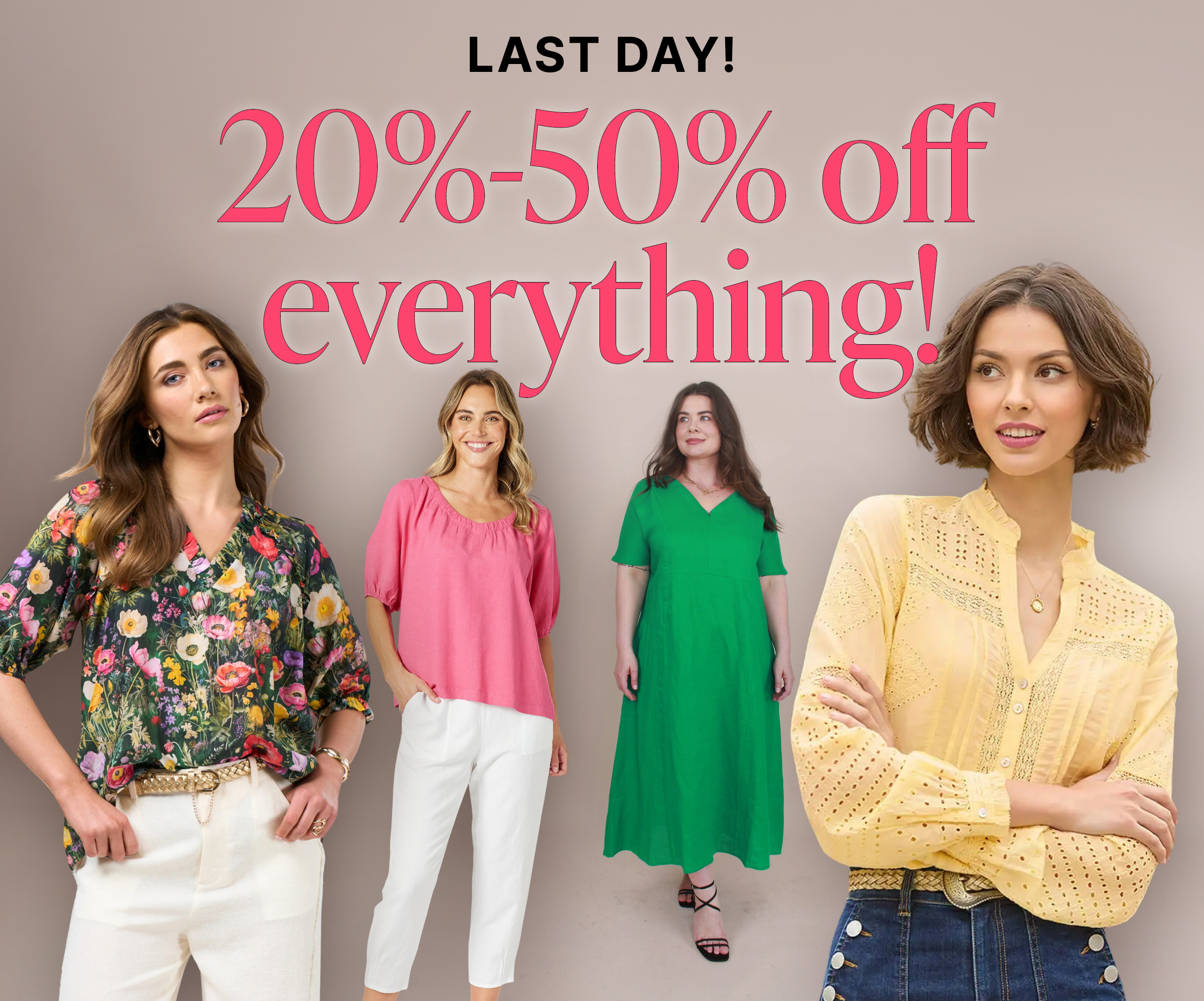 20% OFF ALL FULL PRICE!